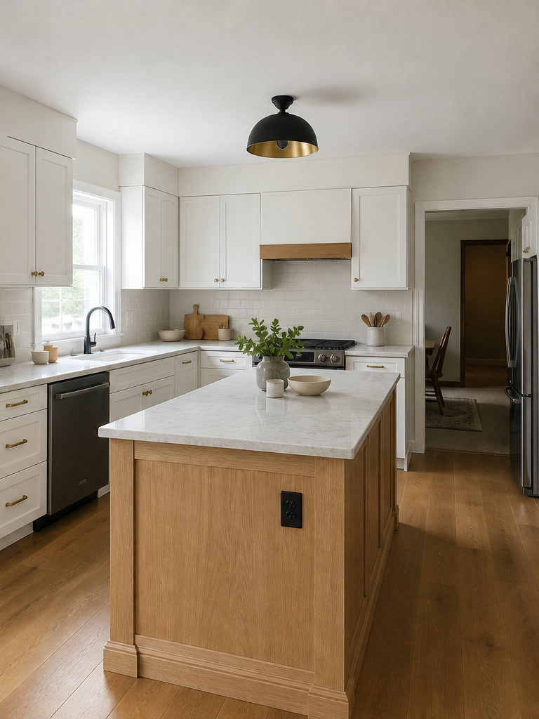 Refined remodeled kitchen